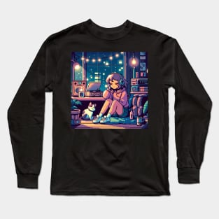 ８－ｂｉｔ░ｌｏｆｉ░ｇｉｒｌ　（カグ火） Long Sleeve T-Shirt